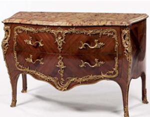 Commode Marqueterie Style Louis XV